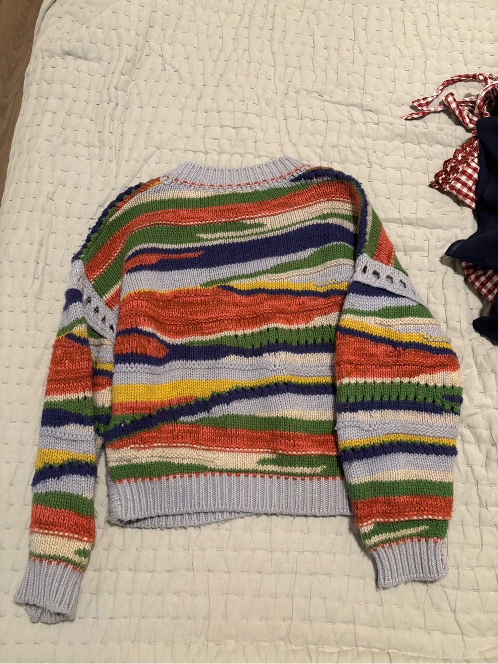 Aldo Martin Multicolor Striped Crewneck Sweater - Women